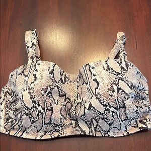 Shade & Shore Snake Print Bikini Top